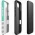 Teal and Grey Stripes iPhone 16e Impact Case