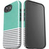 Teal and Grey Stripes iPhone 16e Impact Case