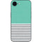 Teal and Grey Stripes iPhone 16e Skin