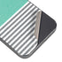 Teal and Grey Stripes iPhone 16e Skin