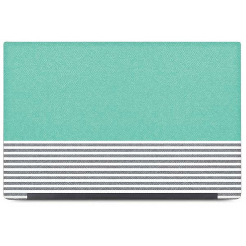 Teal and Grey Stripes Dell Latitude Skin