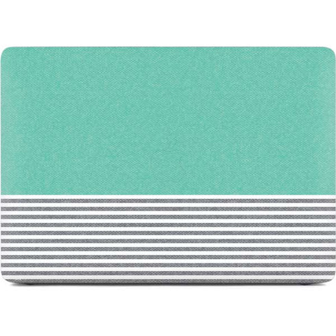 Teal and Grey Stripes Apple MacBook Air Skin