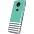 Teal and Grey Stripes Moto E5 Plus Skin