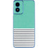 Teal and Grey Stripes Moto G Play 4G (2024) Skin