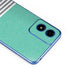 Teal and Grey Stripes Moto G Play 4G (2024) Skin