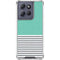Teal and Grey Stripes Moto G Play 5G (2025) Clear Case
