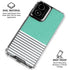 Teal and Grey Stripes Moto G Power 5G (2024) Clear Case