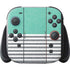 Teal and Grey Stripes Nintendo Switch 2 (2025) with Joy-Con Skin