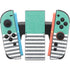 Teal and Grey Stripes Nintendo Switch 2 (2025) Joy-Con Controller Skin