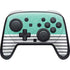 Teal and Grey Stripes Nintendo Skins