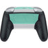 Teal and Grey Stripes Nintendo Switch 2 (2025) Pro Controller Skin