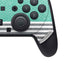 Teal and Grey Stripes Nintendo Switch 2 (2025) Pro Controller Skin