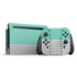 Teal and Grey Stripes Nintendo Skins