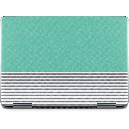 Teal and Grey Stripes Notebook 9 Pro 13in (2017) Skin