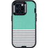 Teal and Grey Stripes Otterbox Defender iPhone Skin