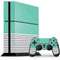 Teal and Grey Stripes PlayStation PS4 Skins