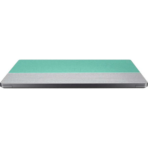 Teal and Grey Stripes Surface Laptop 7 13.8in Skin