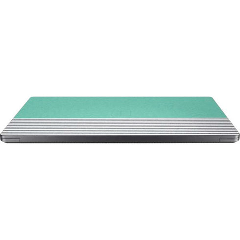 Teal and Grey Stripes Surface Laptop 7 15in Skin