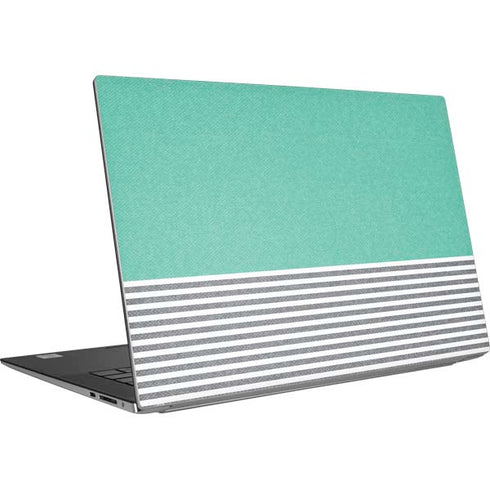 Teal and Grey Stripes Dell XPS Skin