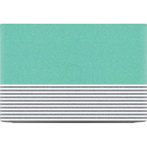 Teal and Grey Stripes Dell XPS Skin