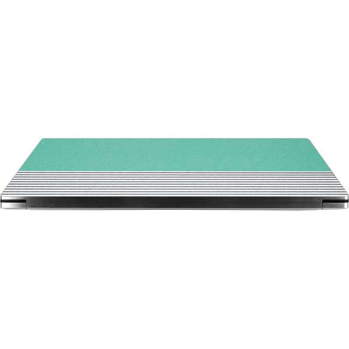 Teal and Grey Stripes Dell XPS Skin