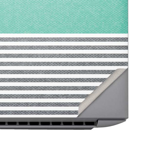 Teal and Grey Stripes HP ZBook Fury 16 G10 Skin