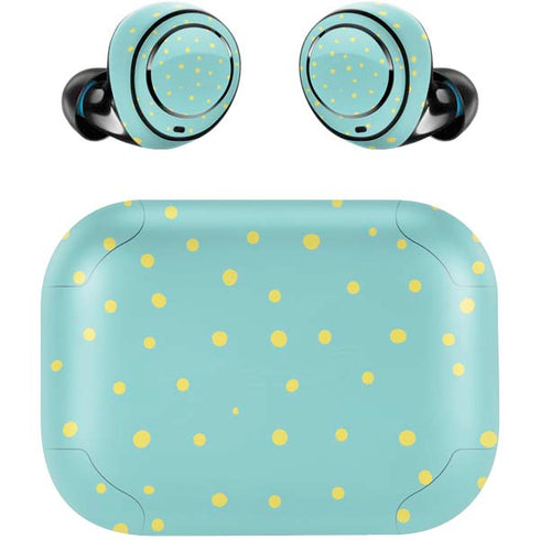 Teal and Yellow Polka Dots Amazon Echo Buds Skin