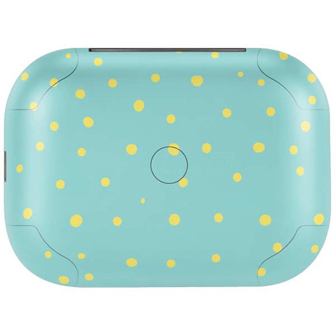 Teal and Yellow Polka Dots Amazon Echo Buds Skin