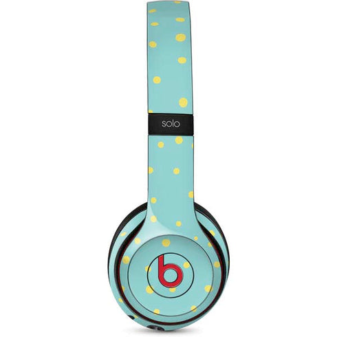 Teal and Yellow Polka Dots Beats Solo 3 Wireless Skin