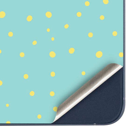 Teal and Yellow Polka Dots Galaxy A36 5G Skin