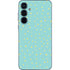 Teal and Yellow Polka Dots Galaxy A55 5G Skin