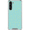 Teal and Yellow Polka Dots Galaxy S24 FE Clear Case