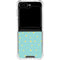Teal and Yellow Polka Dots Galaxy Z Flip6 Clear Case