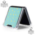 Teal and Yellow Polka Dots Galaxy Z Flip6 Clear Case