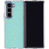 Teal and Yellow Polka Dots Galaxy Z Fold5 5G Clear Case