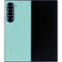Teal and Yellow Polka Dots Galaxy Z Fold6 Skin