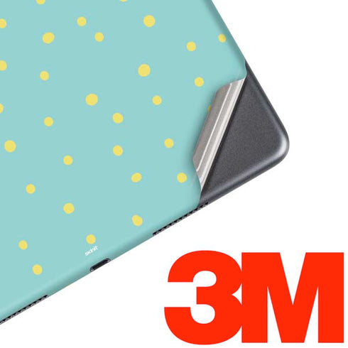 Teal and Yellow Polka Dots iPad Skins