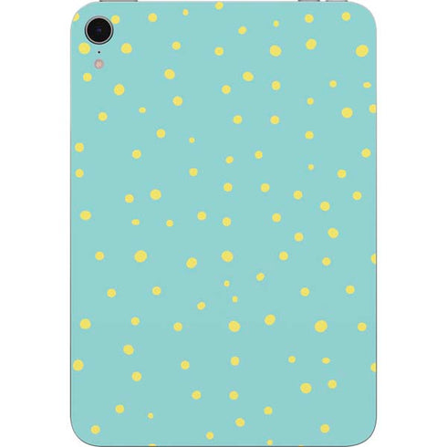 Teal and Yellow Polka Dots Apple iPad Mini Skin