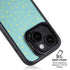 Teal and Yellow Polka Dots iPhone 13 Kickstand Case