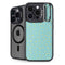Teal and Yellow Polka Dots iPhone 13 Pro Kickstand Case