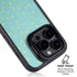 Teal and Yellow Polka Dots iPhone 14 Pro Max Kickstand Case
