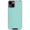 Teal and Yellow Polka Dots iPhone 15 Clear Case
