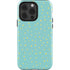 Teal and Yellow Polka Dots iPhone 15 Pro Impact Case