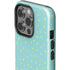 Teal and Yellow Polka Dots iPhone 15 Pro Impact Case