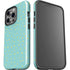 Teal and Yellow Polka Dots iPhone 15 Pro Impact Case