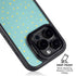 Teal and Yellow Polka Dots iPhone 15 Pro Max Kickstand Case