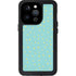 Teal and Yellow Polka Dots iPhone 15 Pro Waterproof Case