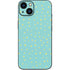 Teal and Yellow Polka Dots iPhone 15 Skin
