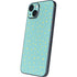 Teal and Yellow Polka Dots iPhone 15 Skin