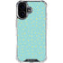 Teal and Yellow Polka Dots iPhone 16 Clear Case